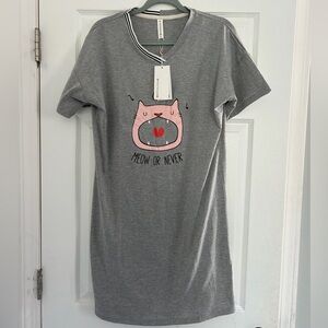 NWT ladies cat nightie size M